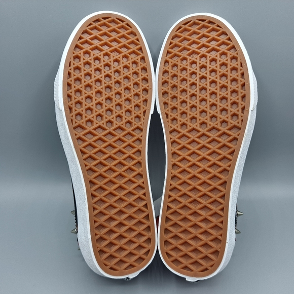 New Vans Old Skool Zip Tartan Daze Acid Dye Plaid Studs Spikes Punk Women's 7 - Picture 9 of 10